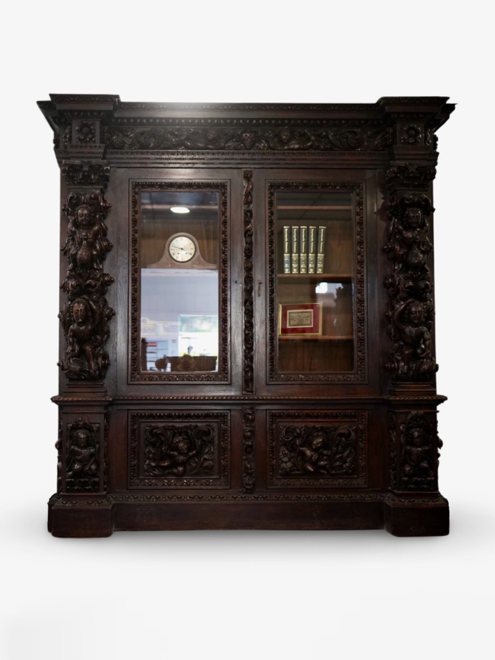 Antique Baroque Bookcase