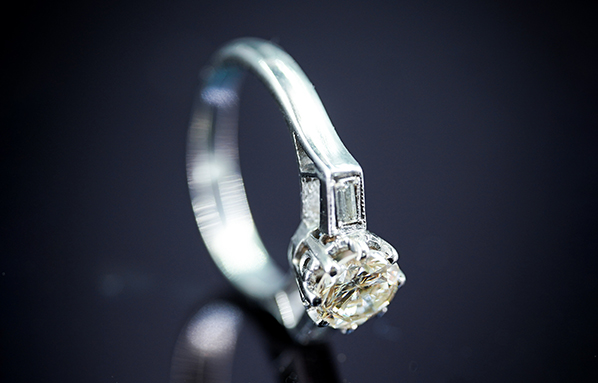 Rose Cut Diamond Ring